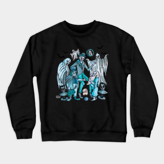 The Haunted Mansion Crewneck Sweatshirt by The Art of Sammy Ruiz